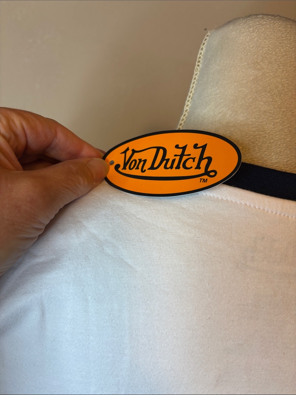 Von Dutch Ringer Cropped Tee - Picture 5 of 5